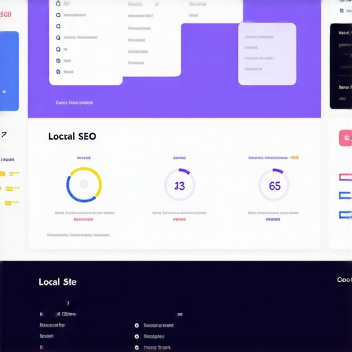 Advanced Local SEO Analytics Dashboard Business analytics dashboard showing local SEO metrics, review sentiment, and competitor analysis