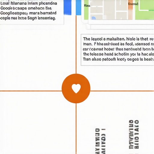 Diagram showing schema markup structure for local business listing