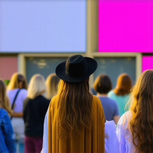 Community Engagement and Local Influence People participating in a local community event with banners and branding signs