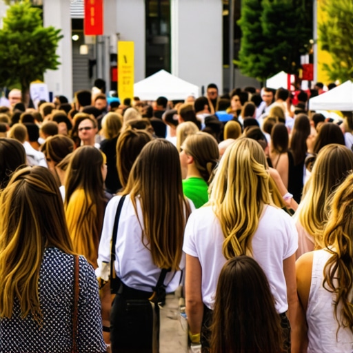 Local businesses participating in a community event to boost local SEO visibility.