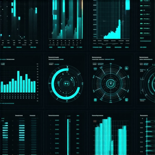 Advanced digital dashboard showing local business analytics with AR and AI overlays.