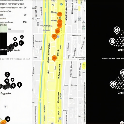 Geospatial Data and Community Engagement in Local SEO 2025 Illustration of a map with geospatial clustering, predictive analytics, and community icons representing advanced local SEO strategies.