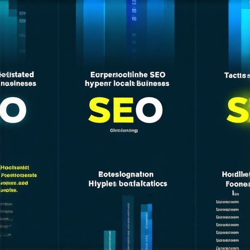 Infographic illustrating hyper-localized SEO strategies for local businesses.