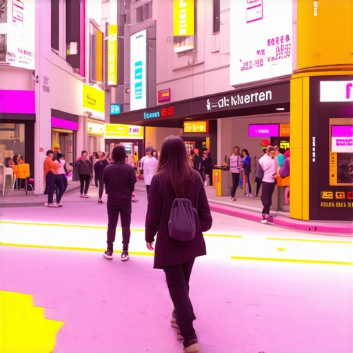 AR overlays guiding users in a smart city environment