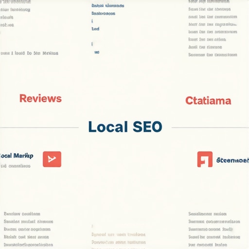 Infographic illustrating key elements of local SEO for Google Maps
