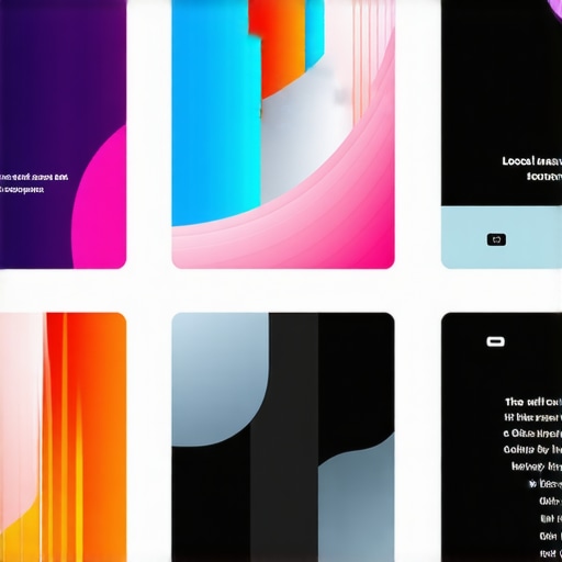 Local community event featuring businesses and digital displays