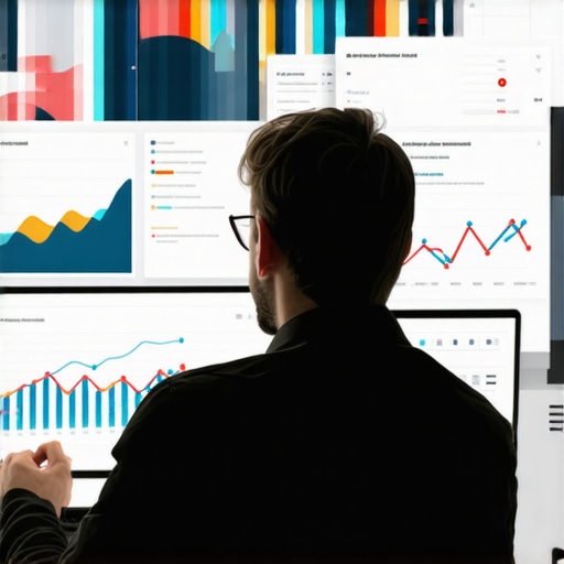 Business owner reviewing local SEO analytics on a computer screen.