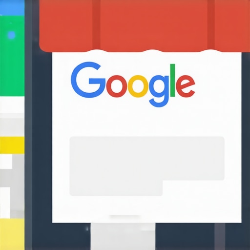 Visual representation of local SEO tactics including schema markup and geofencing for Google Maps