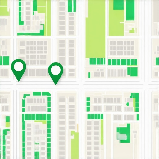 Hyper-Local Map Data Visualization Illustration showing detailed neighborhood map with data layers and digital signals for hyper-local SEO