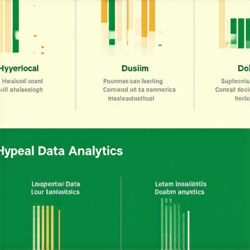 Infographic showing hyperlocal data points and analytics tools for local SEO optimization.