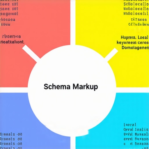 Optimizing Local SEO Through Strategic Integration Diagram showing the connection between hyper-local keywords, structured data, and community involvement in local SEO.