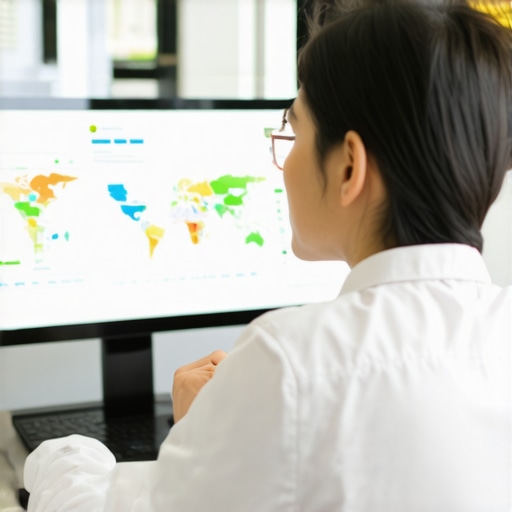 Optimizing Local SEO with Data Insights Person reviewing analytics for local Google Maps performance