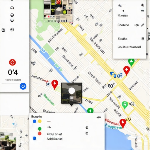 A visual representation of geotagged images and local analytics.