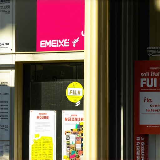 Hyper-Localized Community Engagement Visual Neighborhood-specific storefront with event banners and tailored signage.