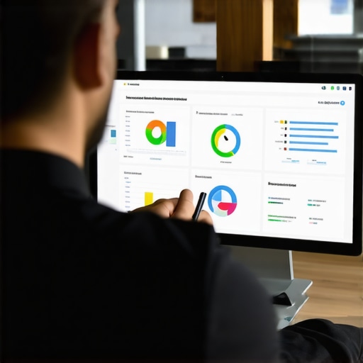 Business owner reviewing local SEO performance metrics on a computer