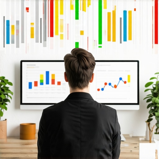 Business owner working on Google Maps profile optimization using data analytics