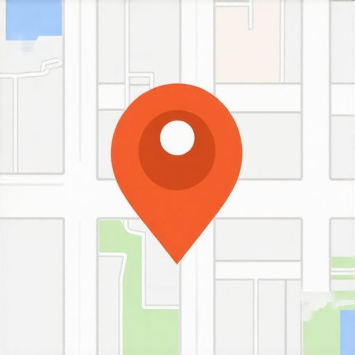 Diagram showing schema code and local map with business location highlighted.