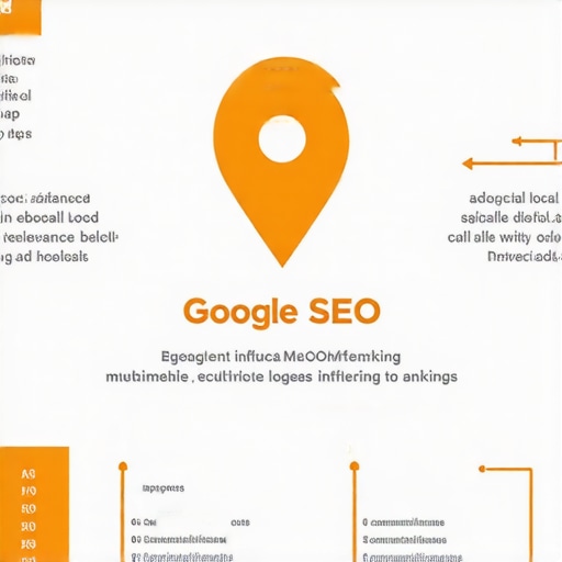Infographic showing complex signals affecting Google Maps visibility for local businesses.