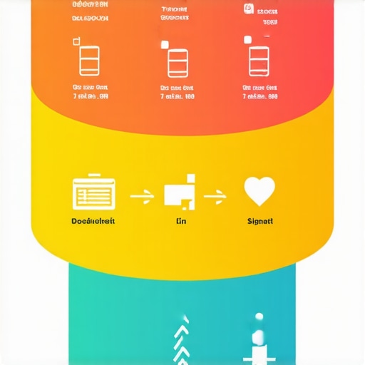 Flowchart showing layers of local intent signals with icons representing user data, behaviors, and context