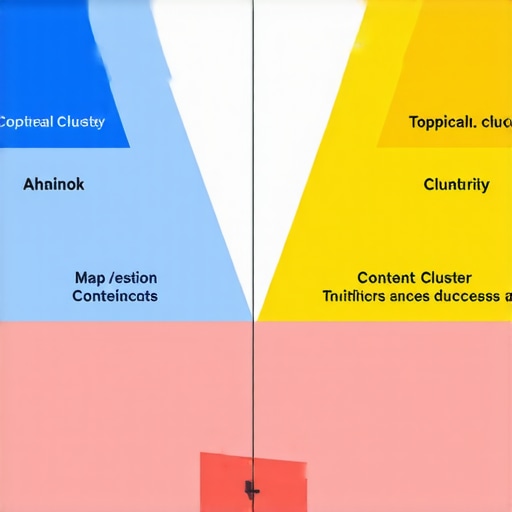 Visual diagram linking content clusters and local SEO performance