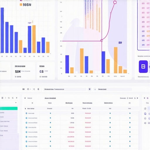Business analytics dashboard showcasing local SEO metrics and maps