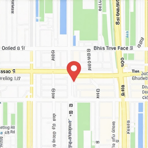 Map visualization showing targeted local SEO strategies with neighborhood markers and interactive pins.