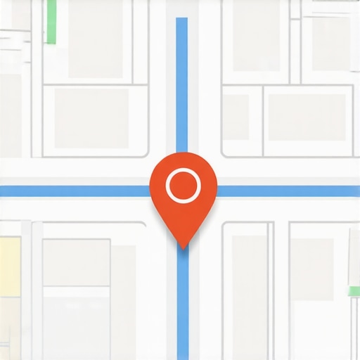 Illustration of a digital map with business pins, AR overlays, and user engagement features