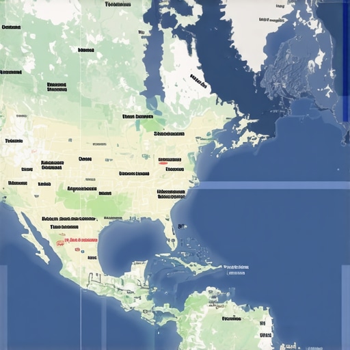 Diagram showing layered JSON-LD schemas within a local business listing for enhanced Google Maps visibility.