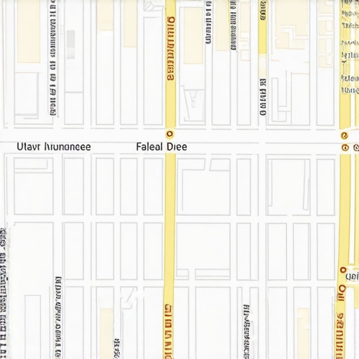 Diagram showing local business listings with analytics overlays.
