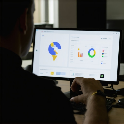 Developer reviewing local SEO performance metrics
