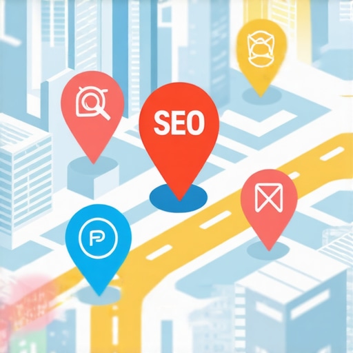 Advanced Local SEO Strategies Digital map illustrating local business SEO optimization techniques