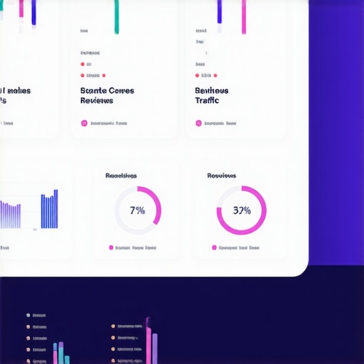 Screenshot of a digital dashboard showing local search performance metrics.