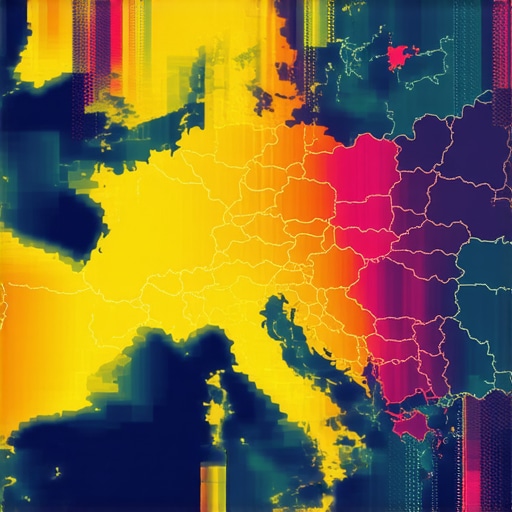 A heatmap showing areas with high local search activity for targeted SEO campaigns.